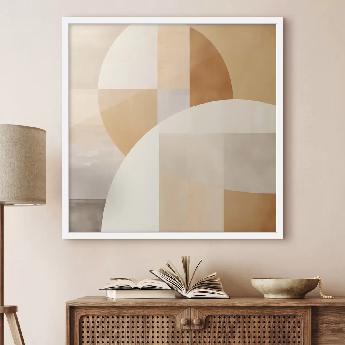 Poster Geometria artistica nei toni pastello f46650