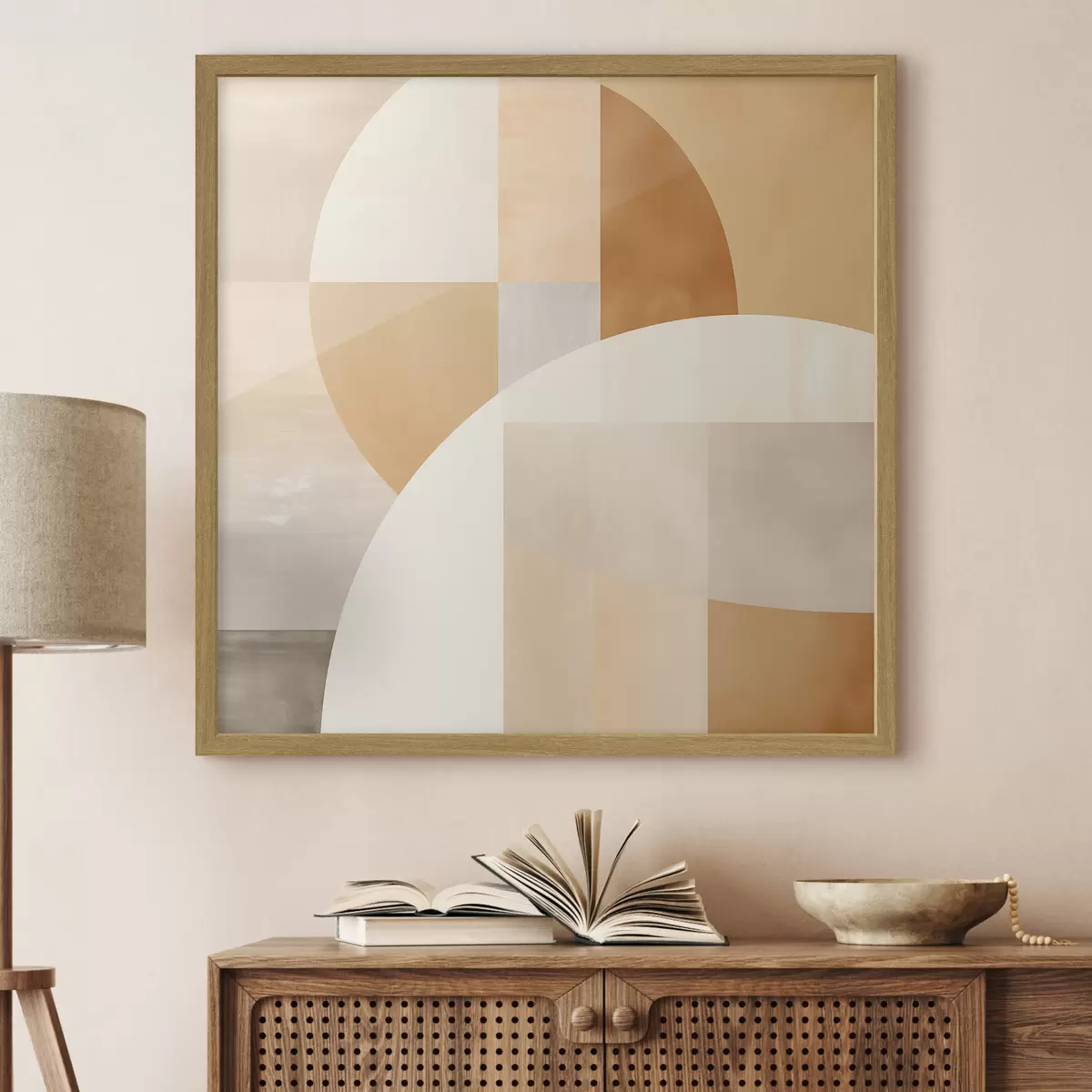 Poster Geometria artistica nei toni pastello f46650