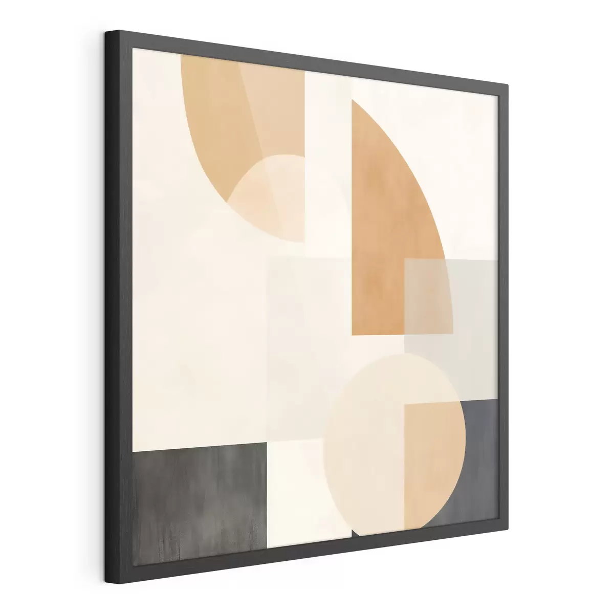Poster Geometria artistica che combina forme circolari e lineari f46665