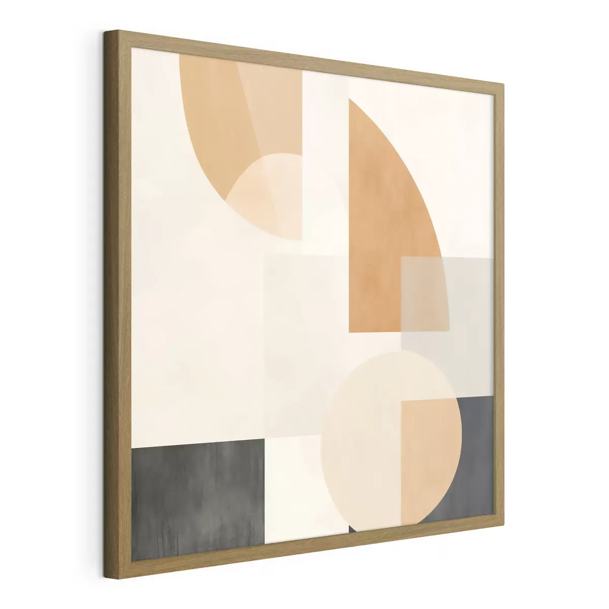 Poster Geometria artistica che combina forme circolari e lineari f46665