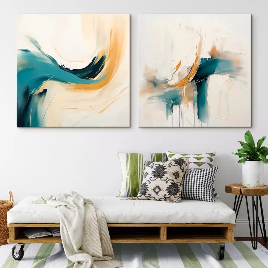 carta da parati Composizione artistica con movimento cromatico fluido nr. m00989