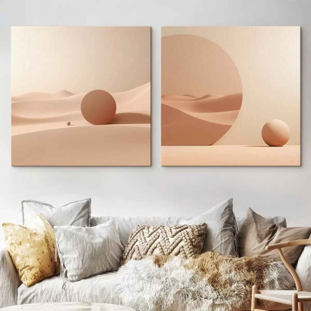 carta da parati Composizione con spazi tranquilli e una forma geometrica nr. m00990