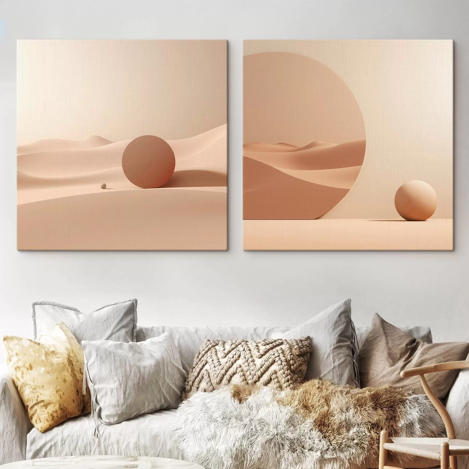 carta da parati Composizione con spazi tranquilli e una forma geometrica nr. m00990