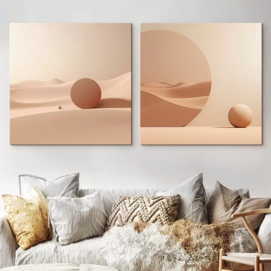 carta da parati Composizione con spazi tranquilli e una forma geometrica nr. m00990