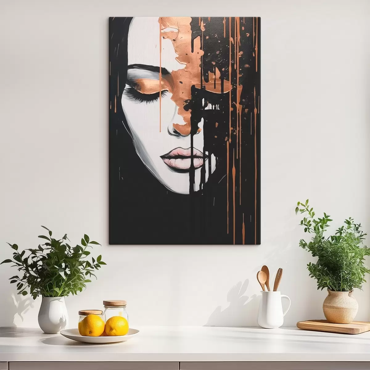 carta da parati Ritratto astratto di una ragazza nr. s46803