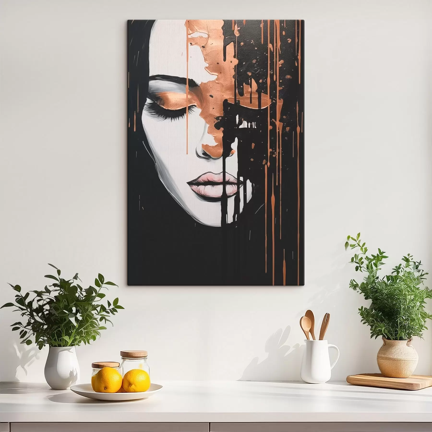 carta da parati Ritratto astratto di una ragazza nr. s46803