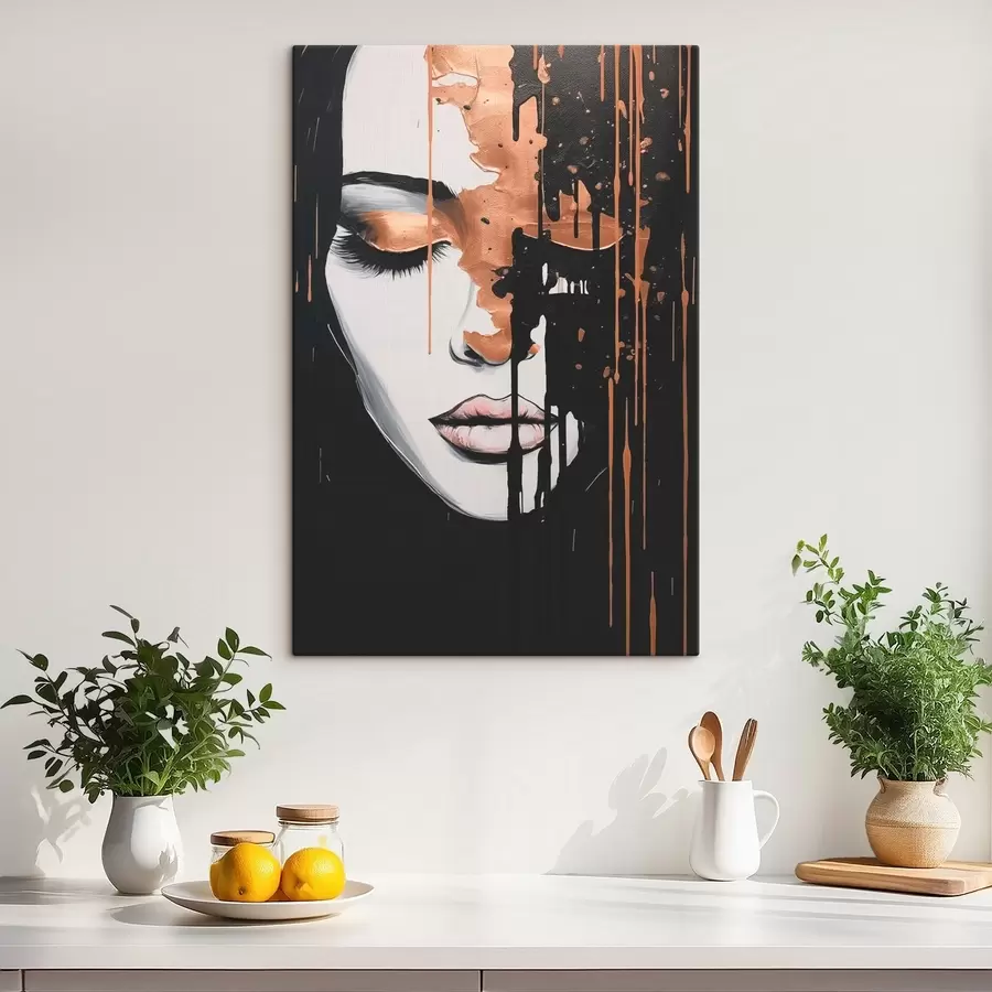 carta da parati Ritratto astratto di una ragazza nr. s46803