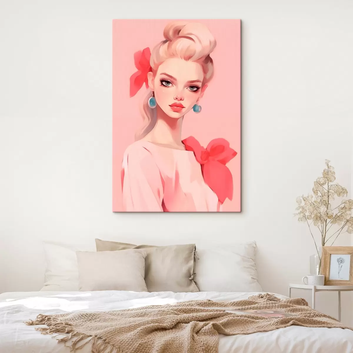 carta da parati Ragazza in rosa nr. s46804