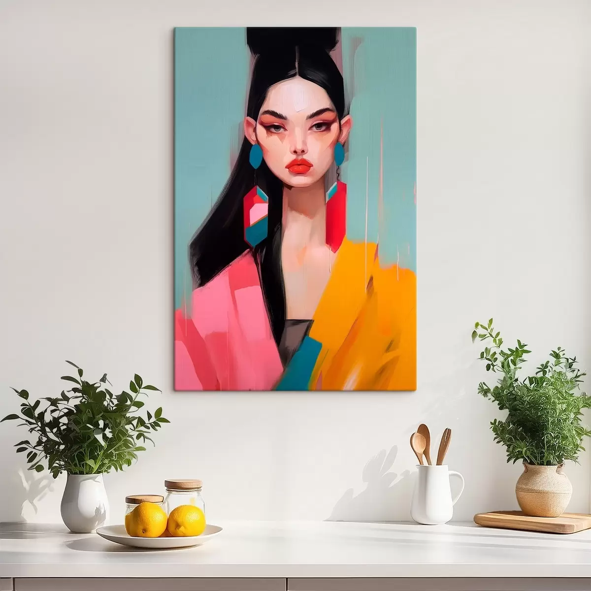 carta da parati Ritratto di moda astratto nr. s46808