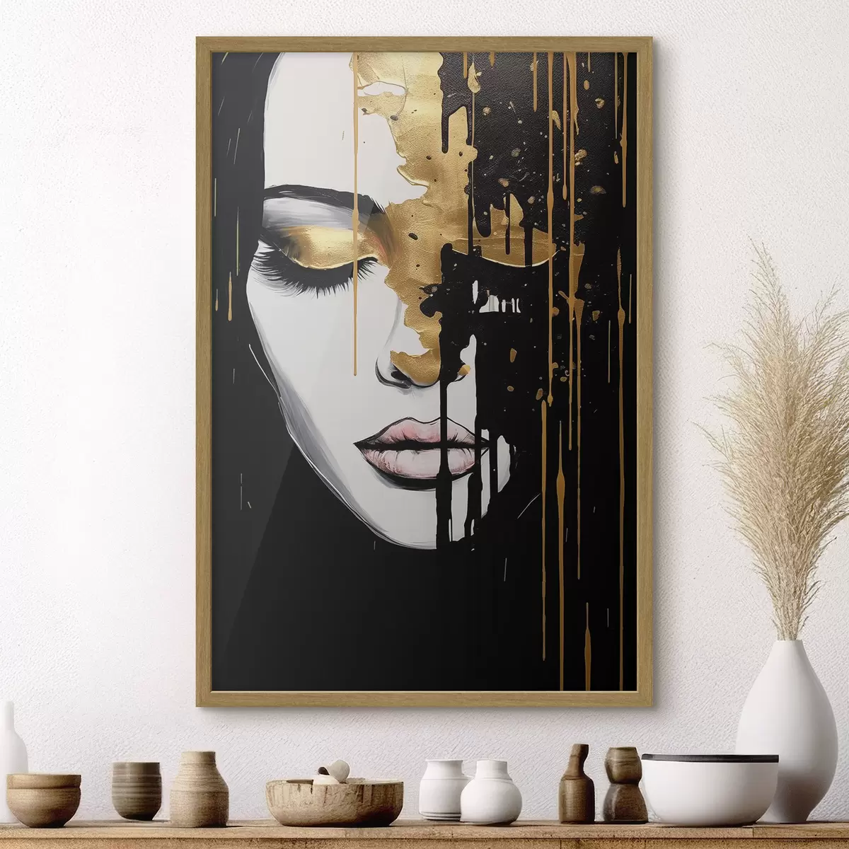 Poster Ritratto astratto di una ragazza f46803