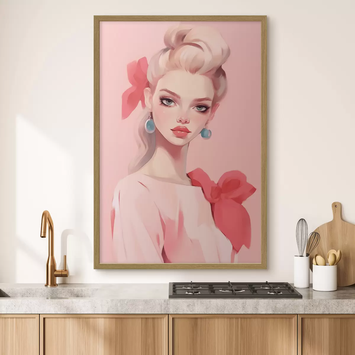 Poster Ragazza in rosa f46804