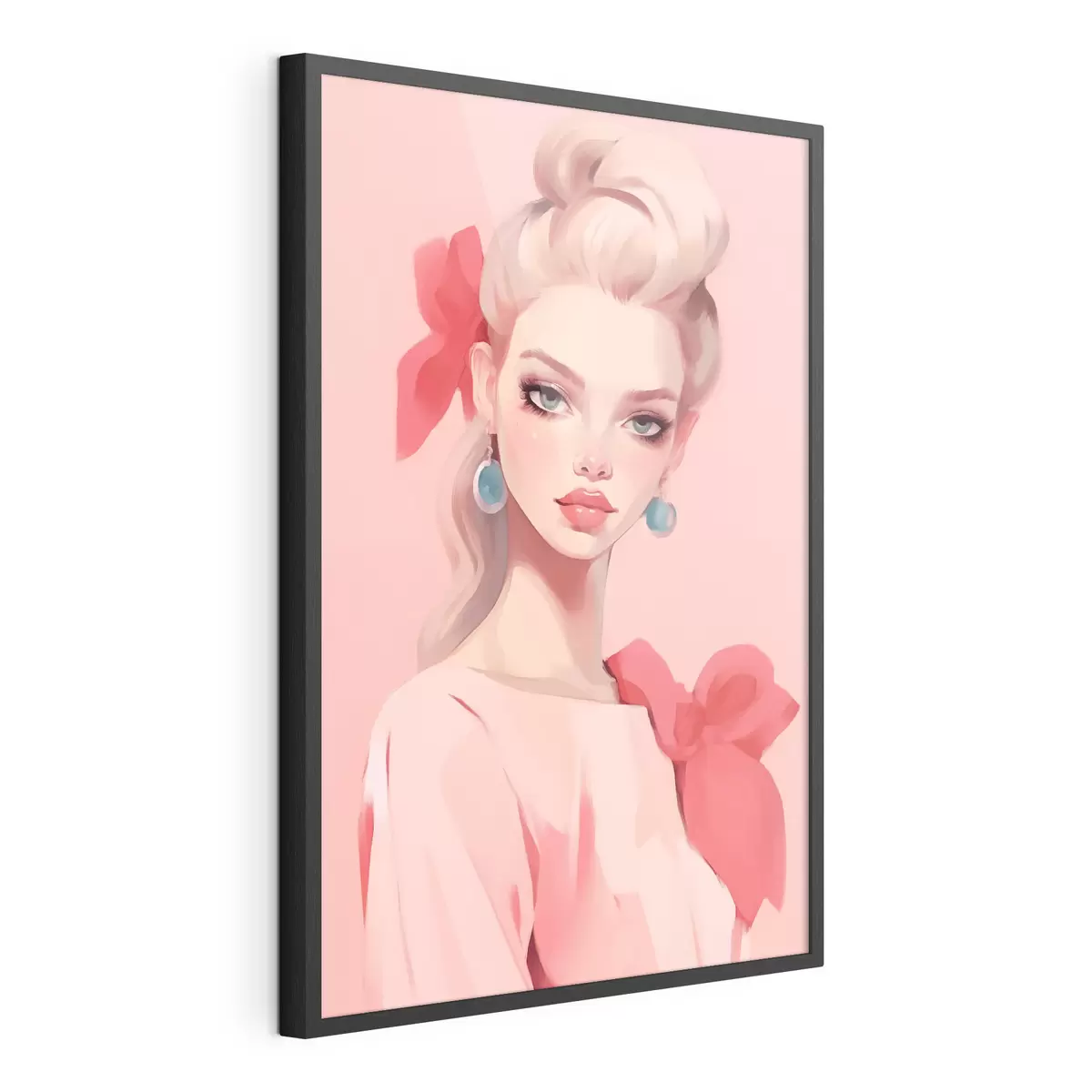 Poster Ragazza in rosa f46804