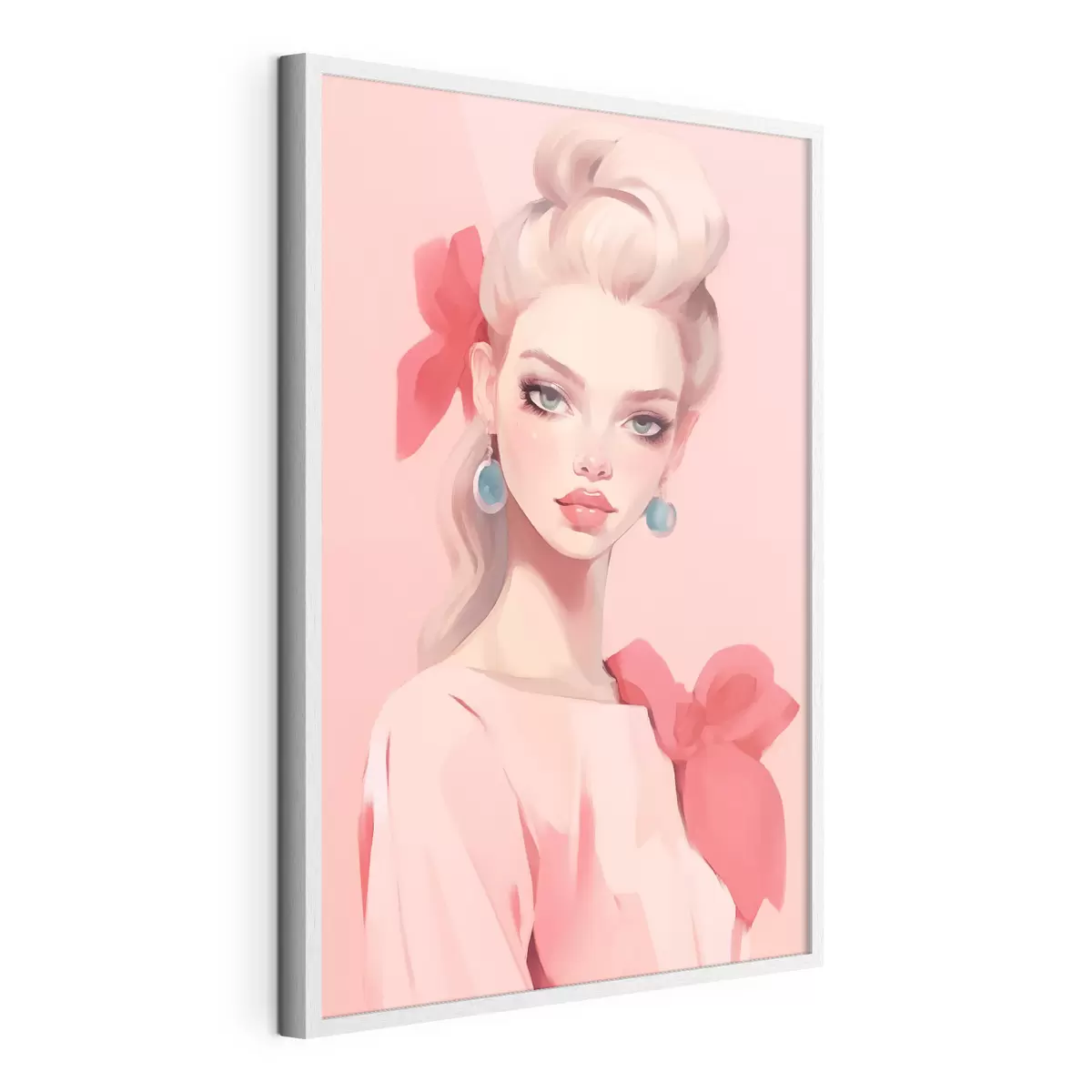 Poster Ragazza in rosa f46804
