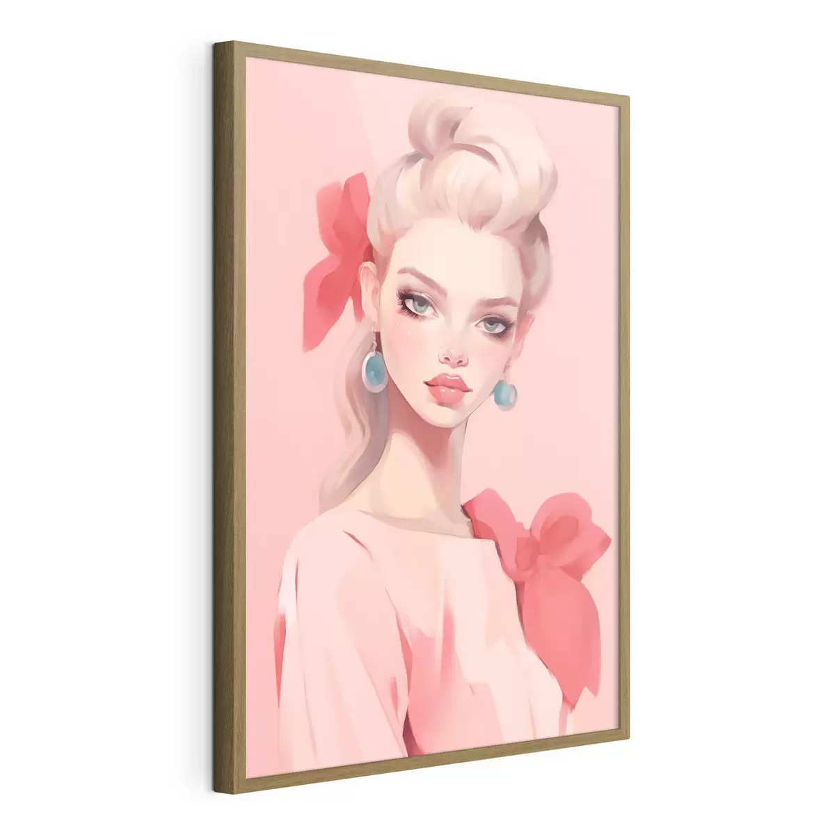 Poster Ragazza in rosa f46804