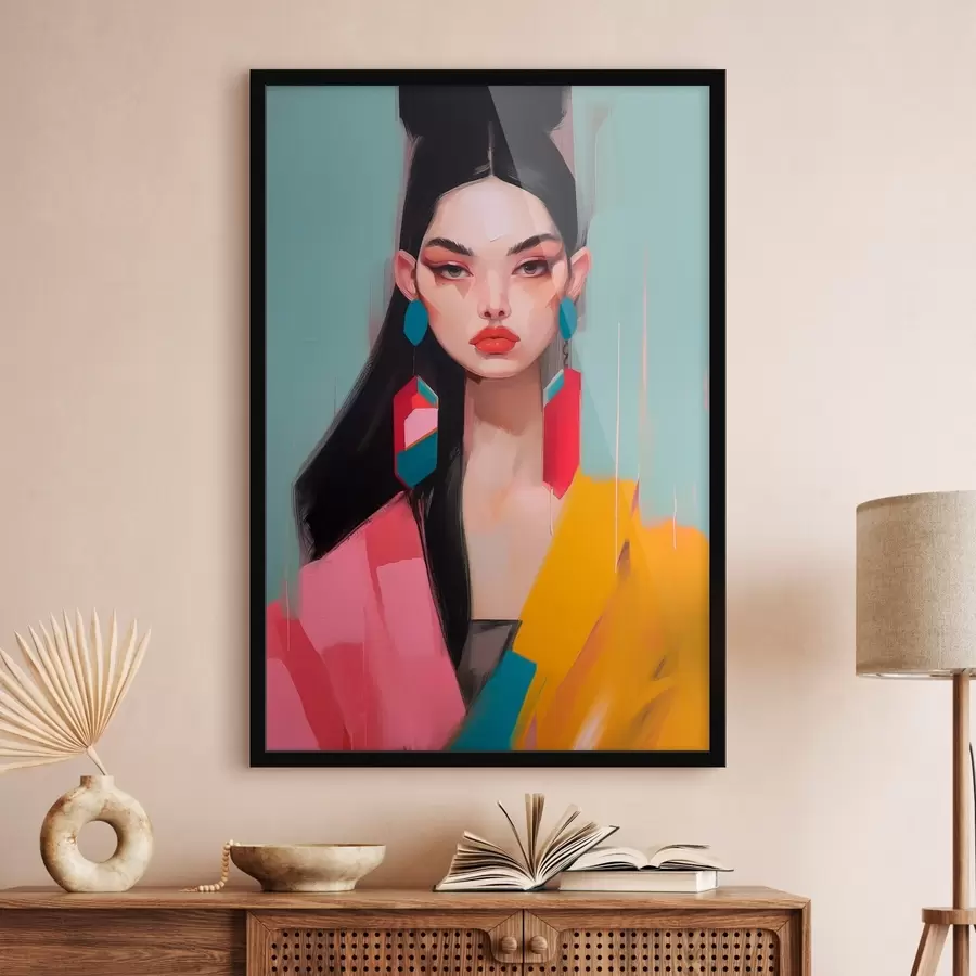 carta da parati Ritratto di moda astratto nr. f46808