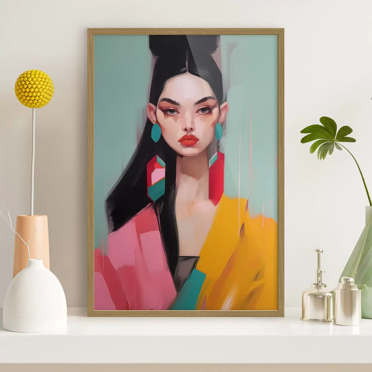Poster Ritratto di moda astratto f46808