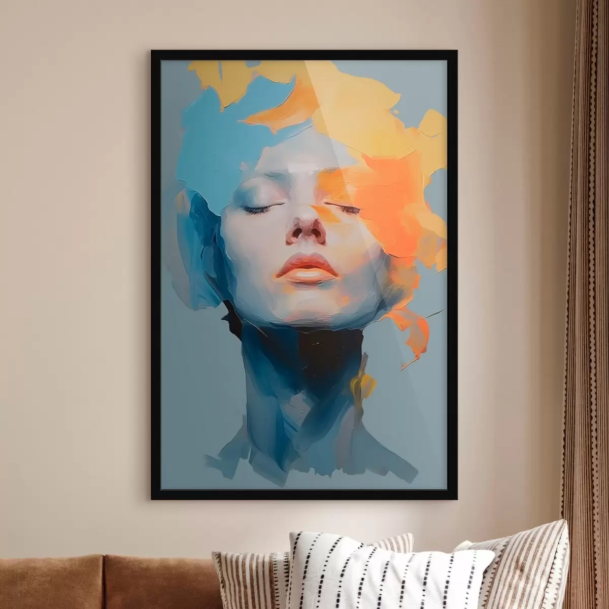 Poster Ragazza in vernice f46810