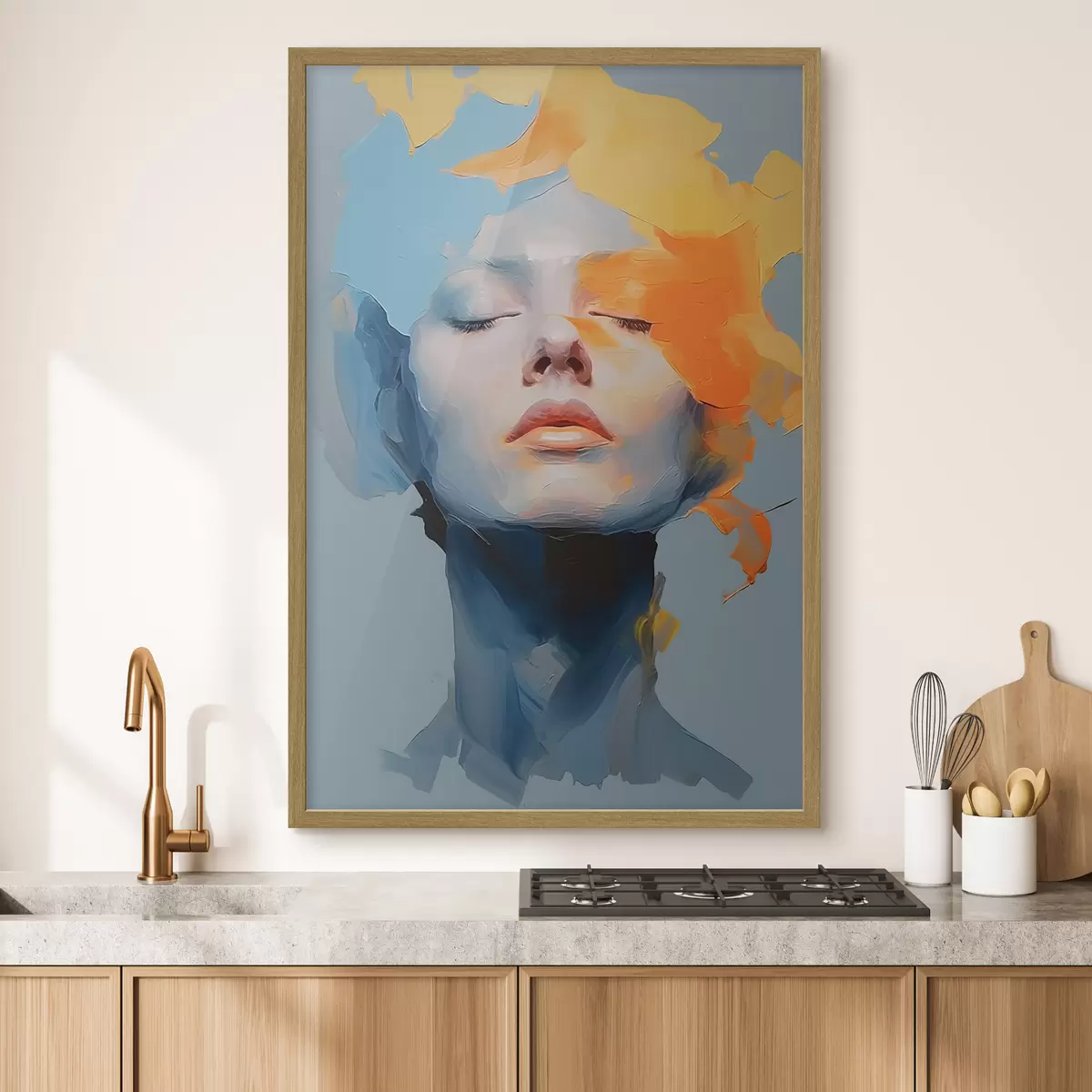 Poster Ragazza in vernice f46810