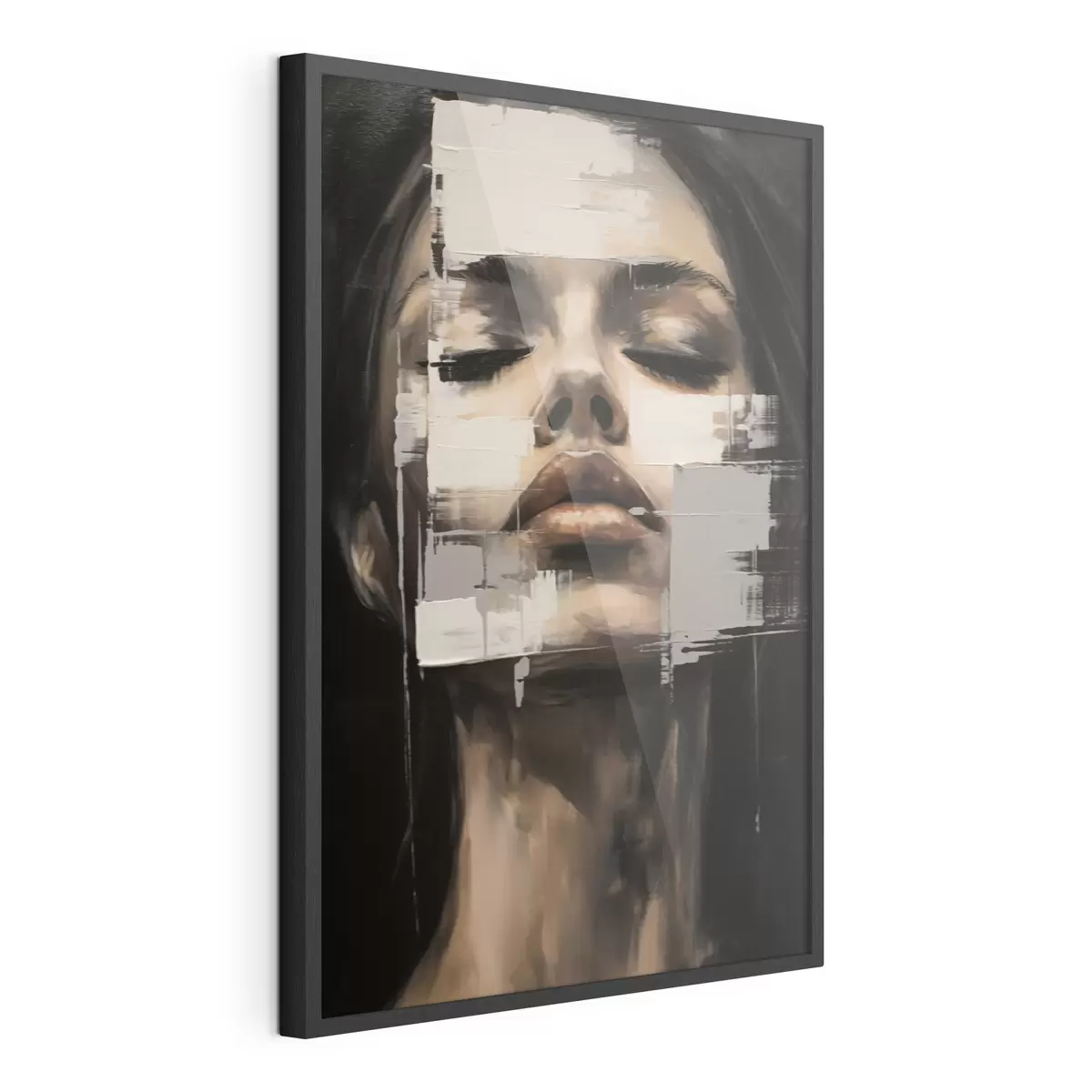 Poster Ritratto astratto con effetto sfocato f46811