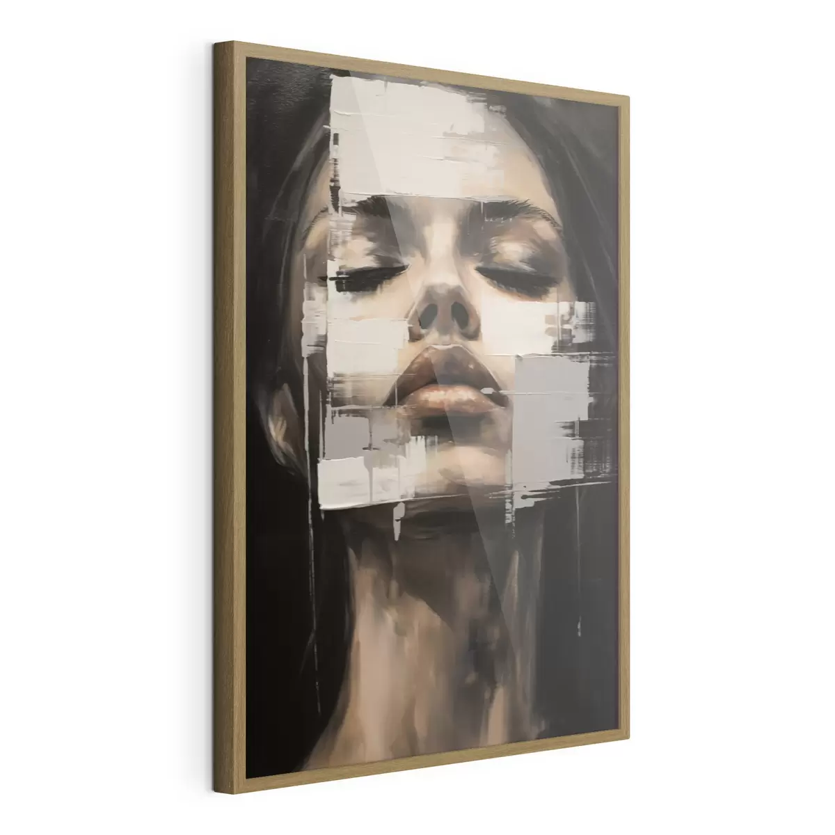 Poster Ritratto astratto con effetto sfocato f46811