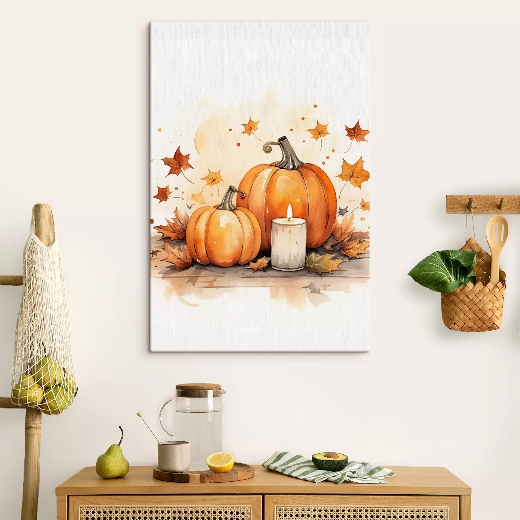 carta da parati Composizione autunnale, imitazione acquerello nr. s46770