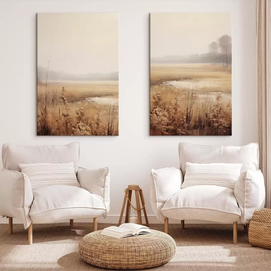 carta da parati Fiori secchi in un campo nr. m01053