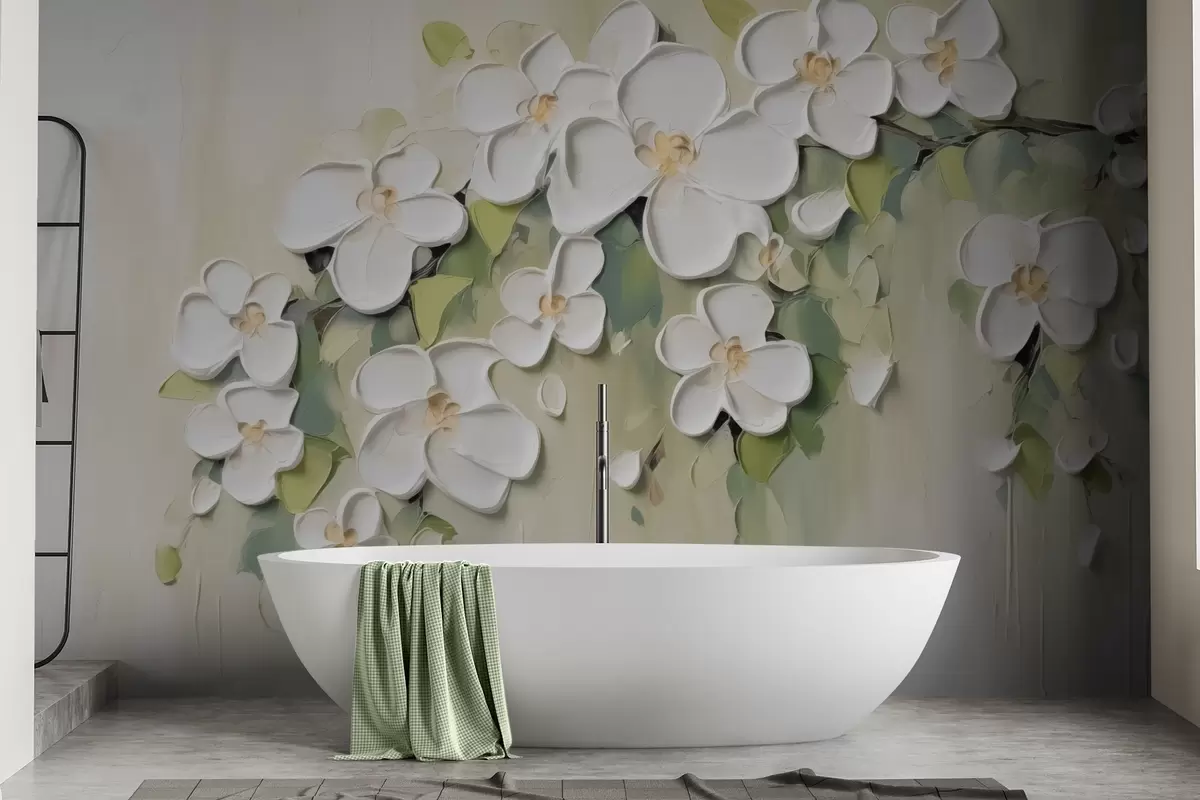 carta da parati Un ramo con fiori nr. w04978