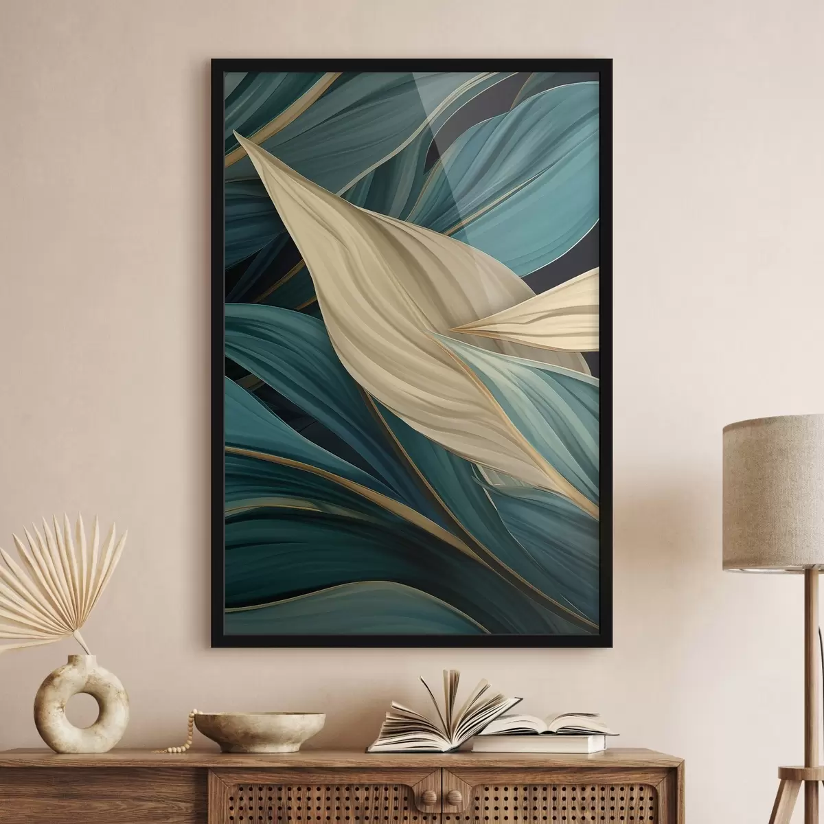 Poster Grandi foglie astratte f46880