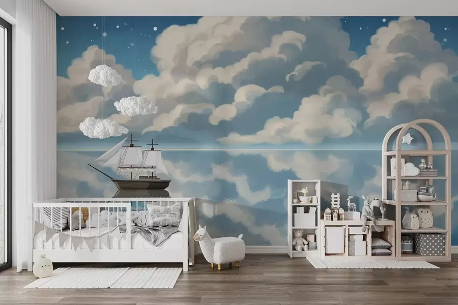 carta da parati Nuvole dense sull'acqua nr. w04996