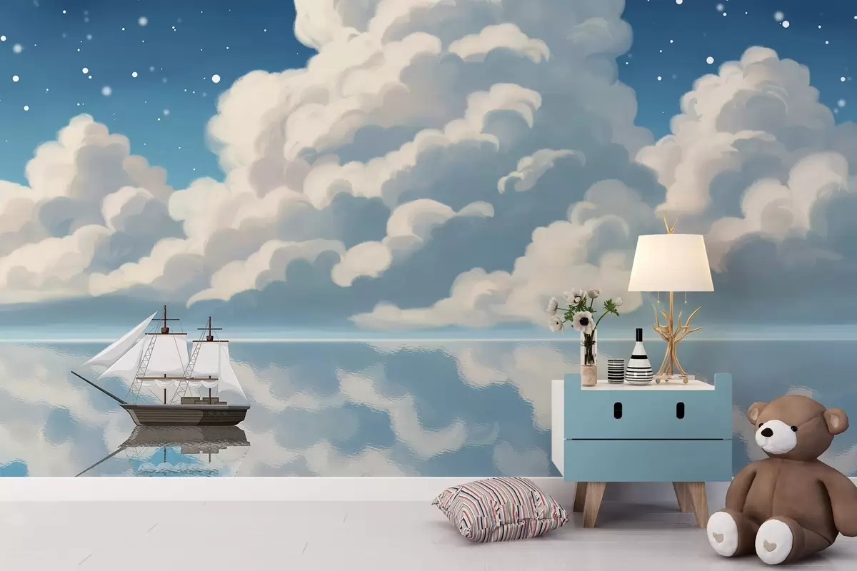 carta da parati Nuvole dense sull'acqua nr. w04996