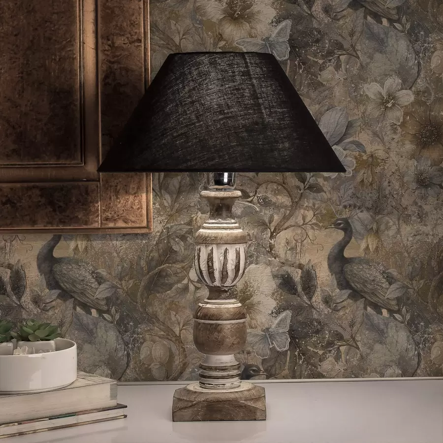 carta da parati Collage floreale invecchiato con pavoni e farfalle nr. a00897