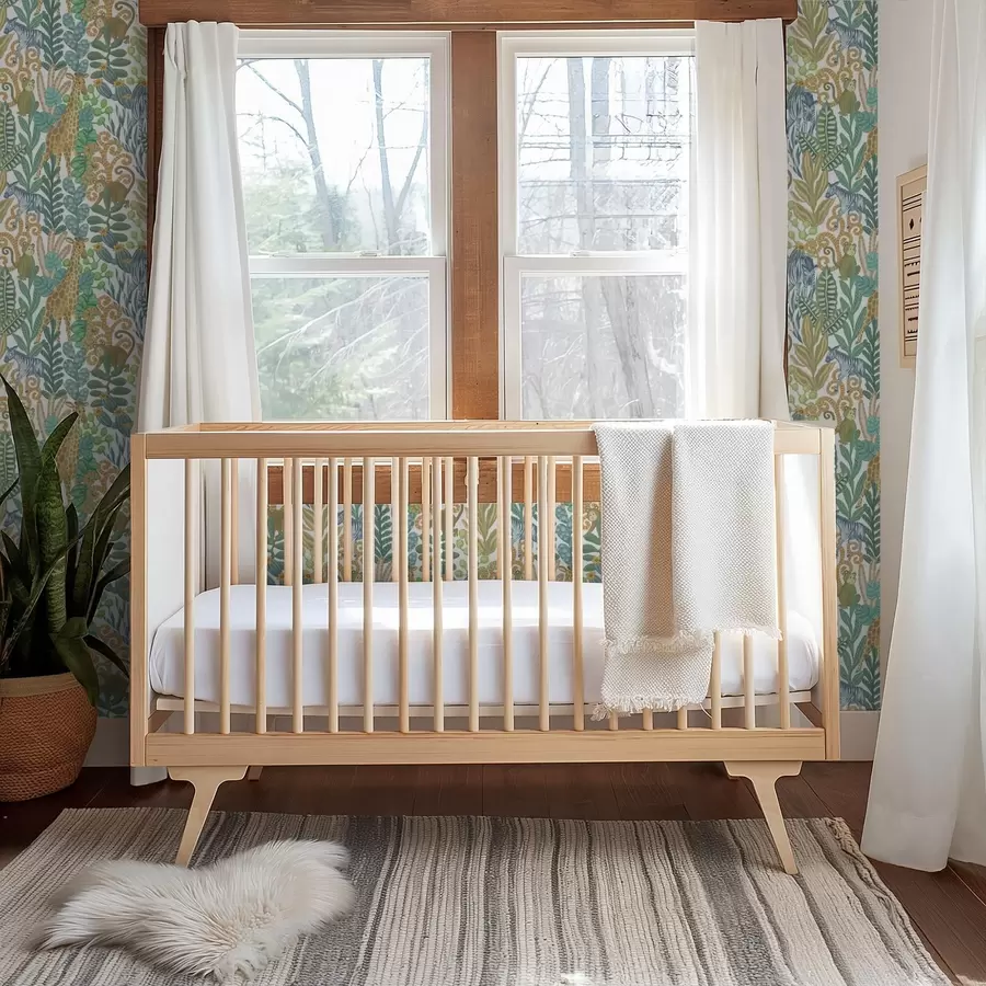 carta da parati Allegri animali della savana tra le foglie su sfondo bianco nr. a01000