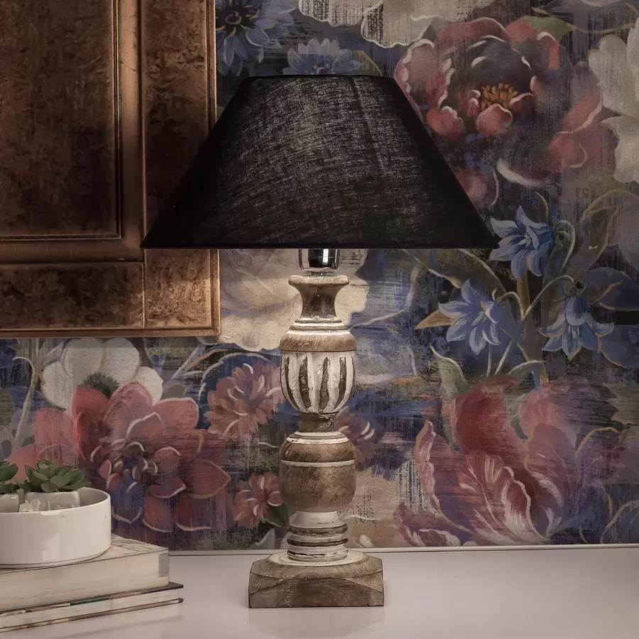 carta da parati Bouquet pittorico di grandi fiori su sfondo indaco intenso nr. a01021