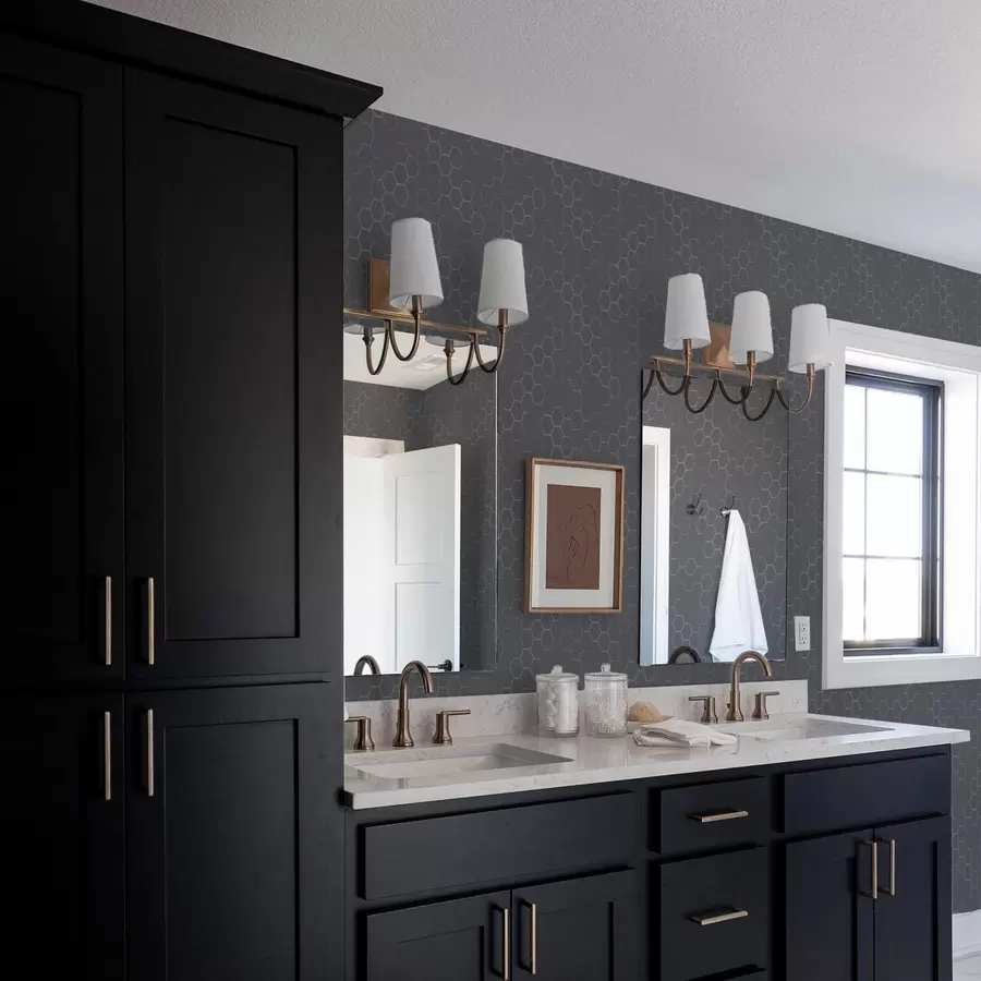 carta da parati Motivo a nido d'ape in grafite scura con profondità nr. a01061v1