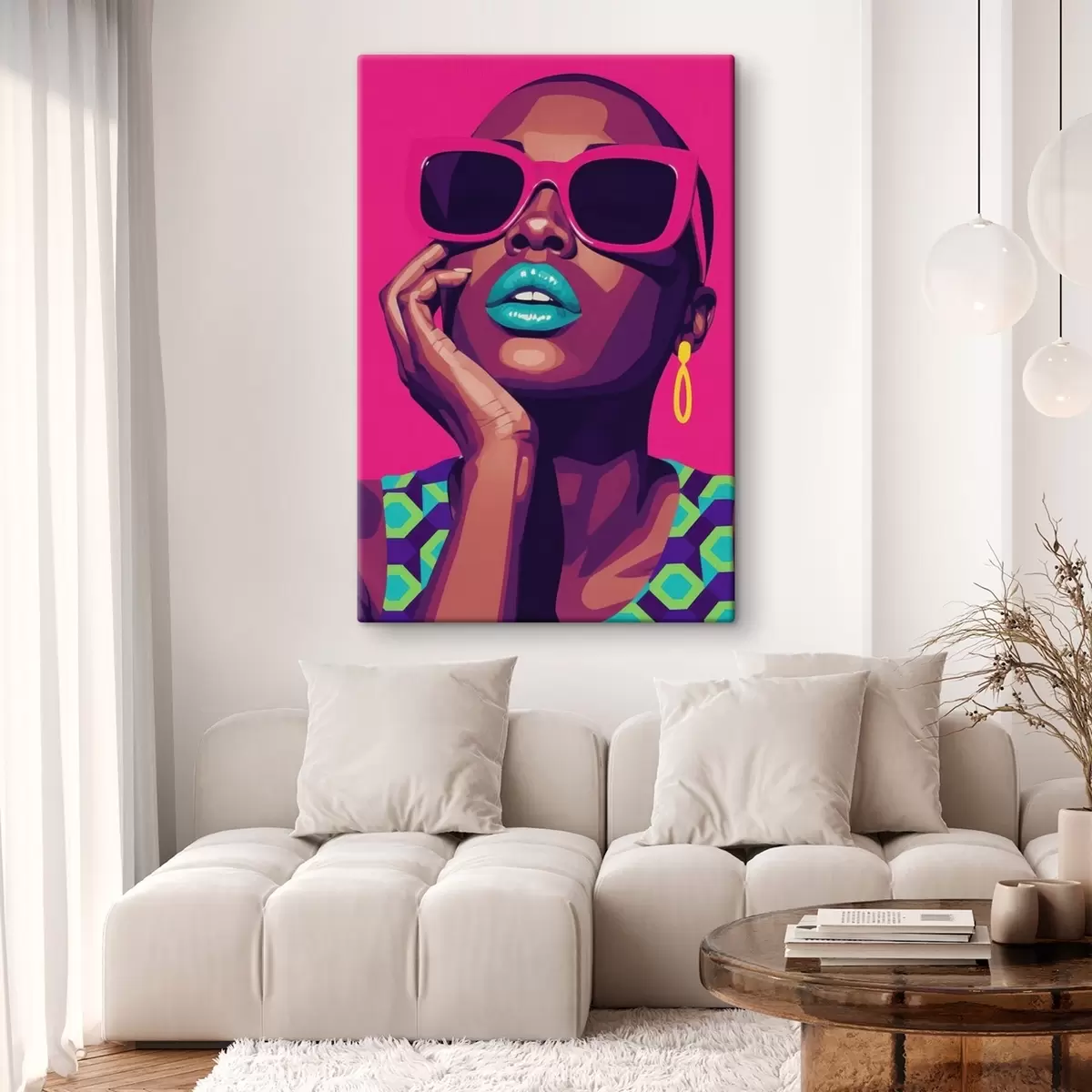 carta da parati Ritratto pop art di una ragazza nr. s46859