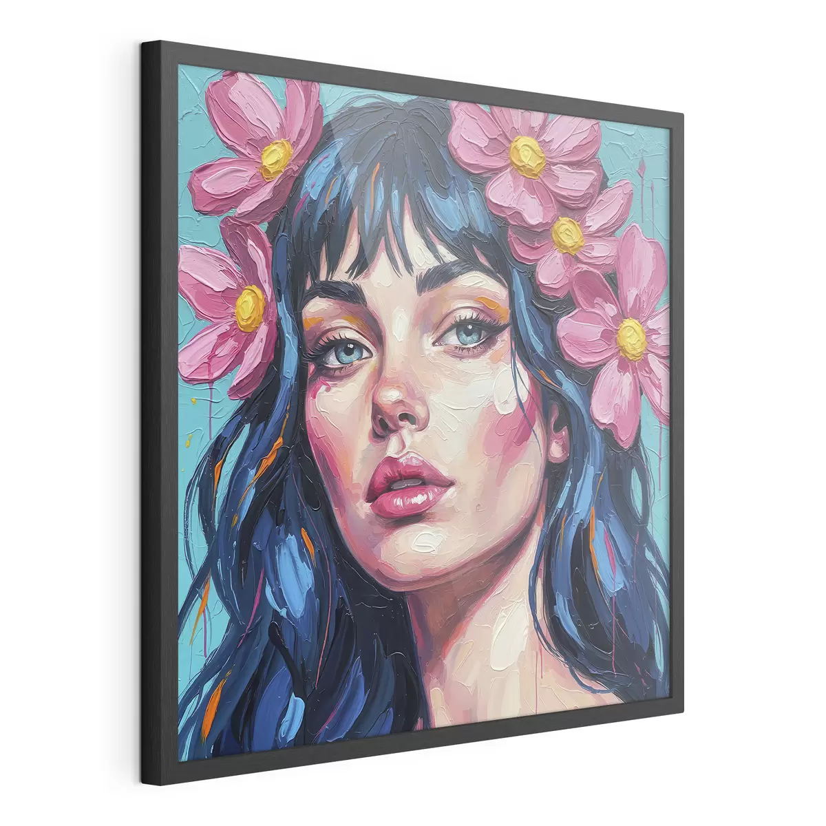 Poster Ragazza con fiori tra i capelli f46846