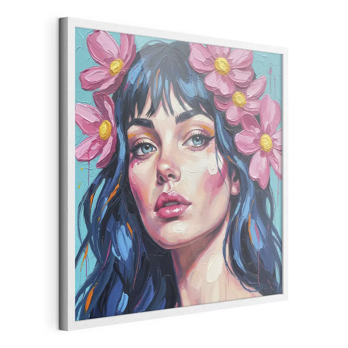 Poster Ragazza con fiori tra i capelli f46846