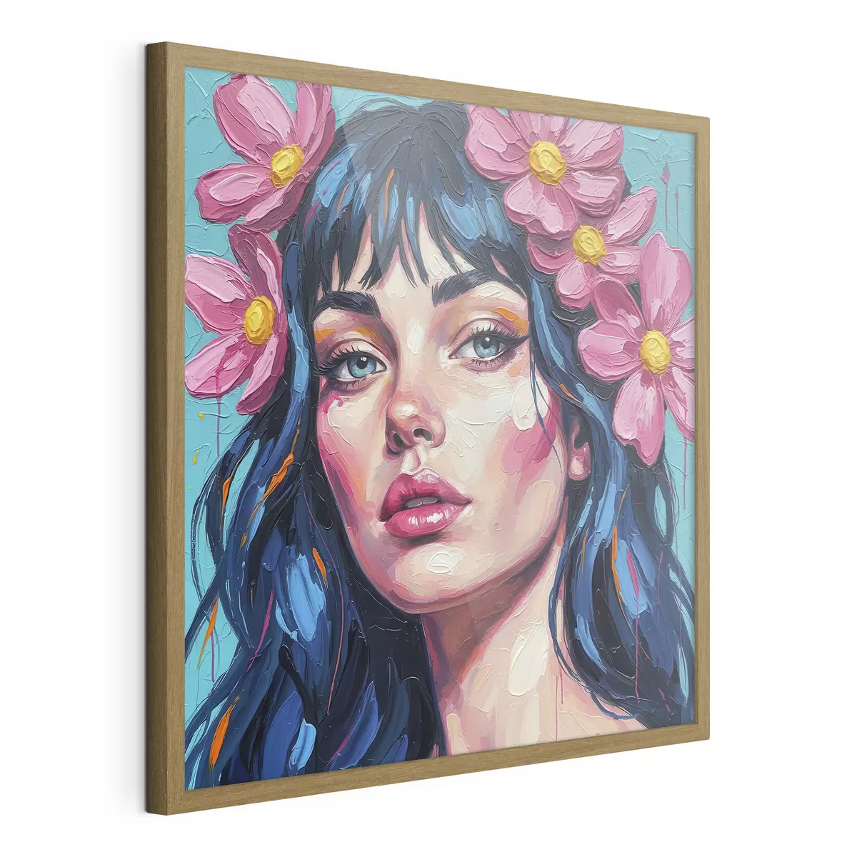 Poster Ragazza con fiori tra i capelli f46846