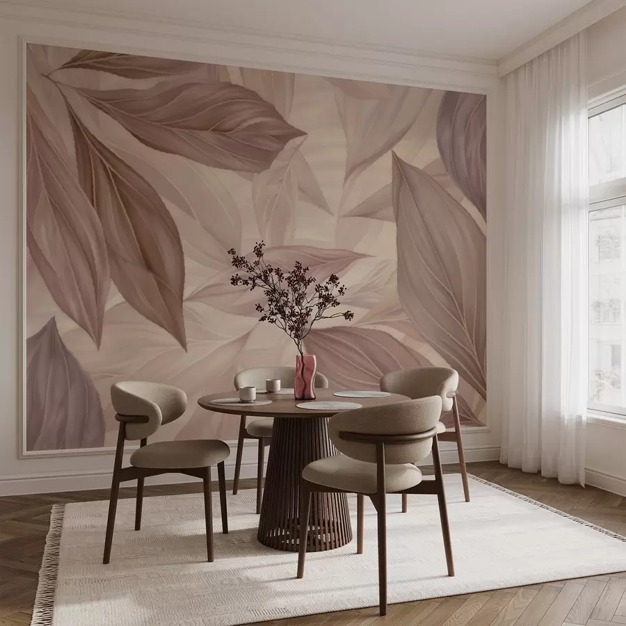 carta da parati Foglie astratte e delicate nr. w04969v1