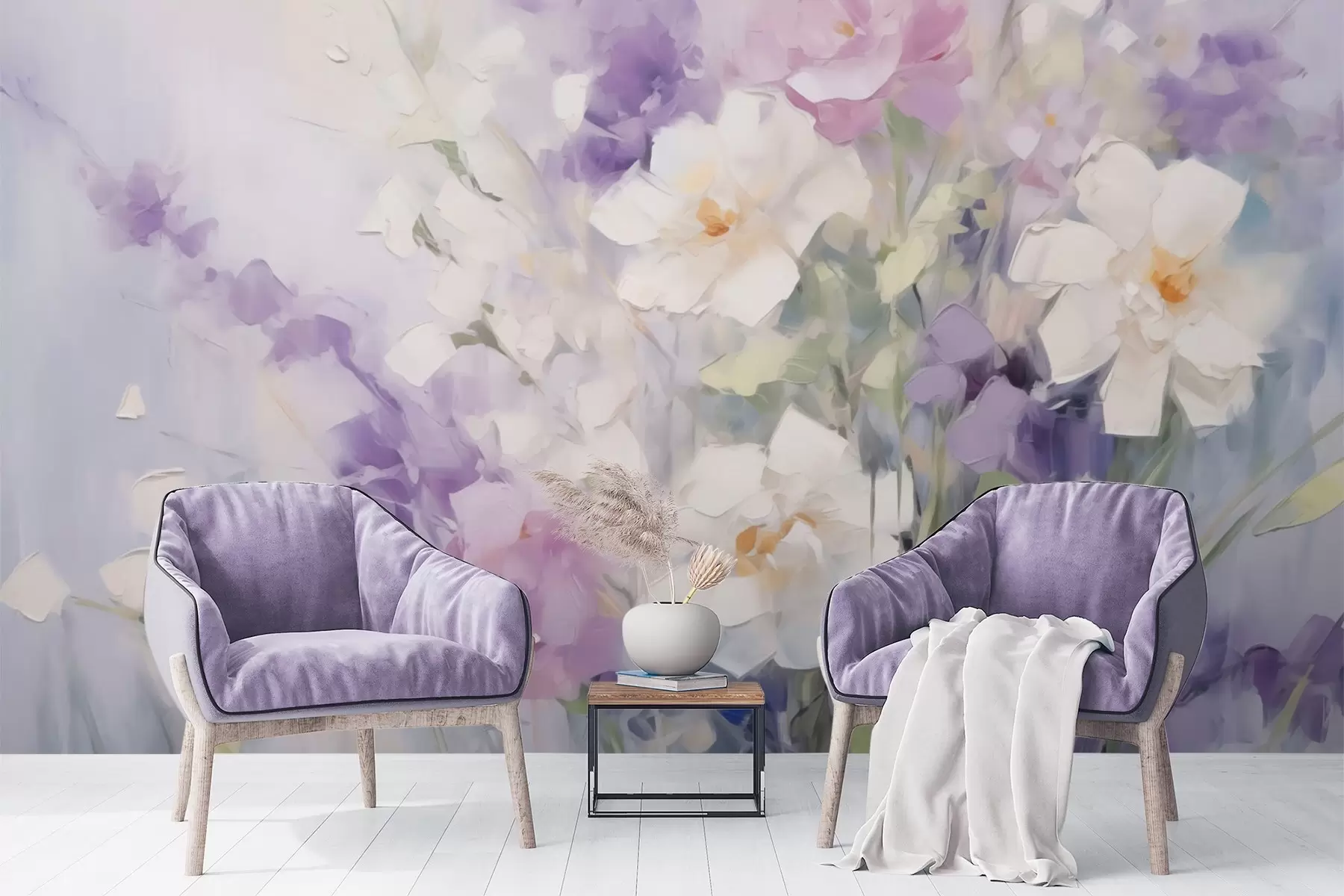 Carta da parati Floreale Bouquet di fiori astratto n. w09597