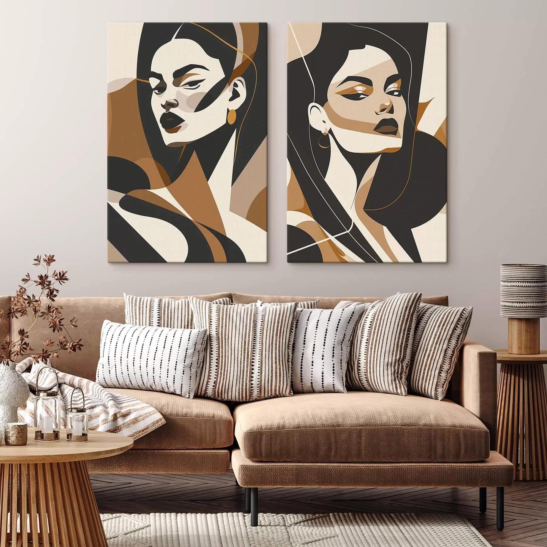 carta da parati Ritratti astratti di donne nr. m01075