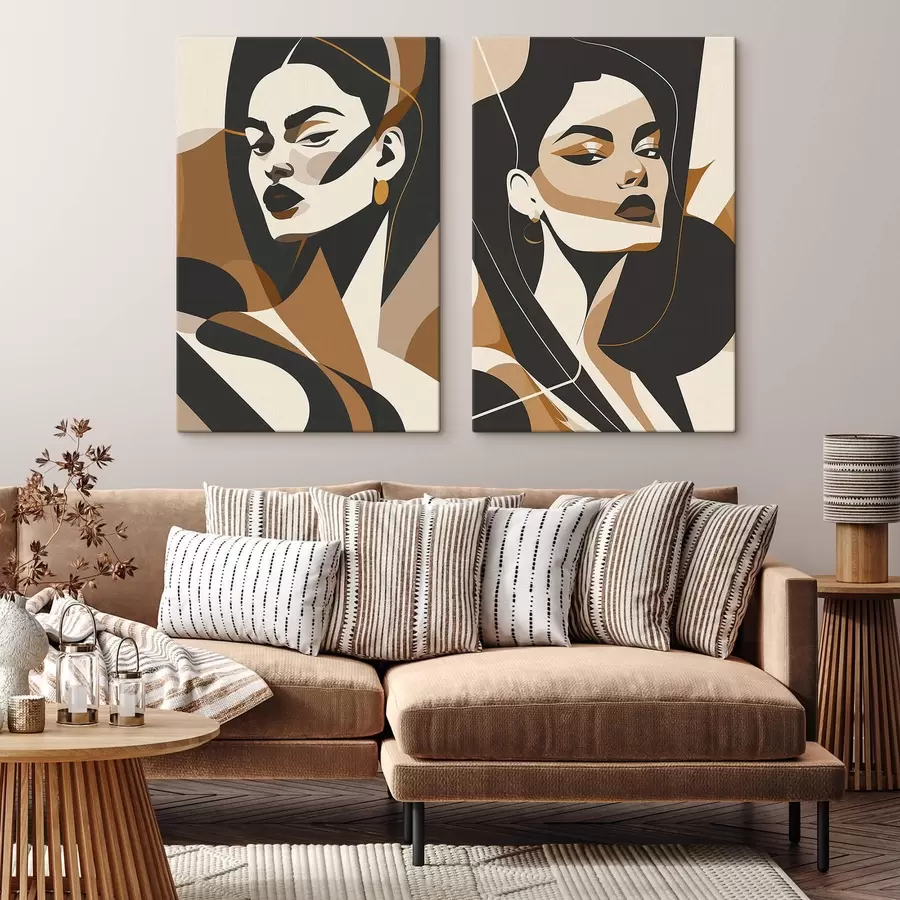 carta da parati Ritratti astratti di donne nr. m01075