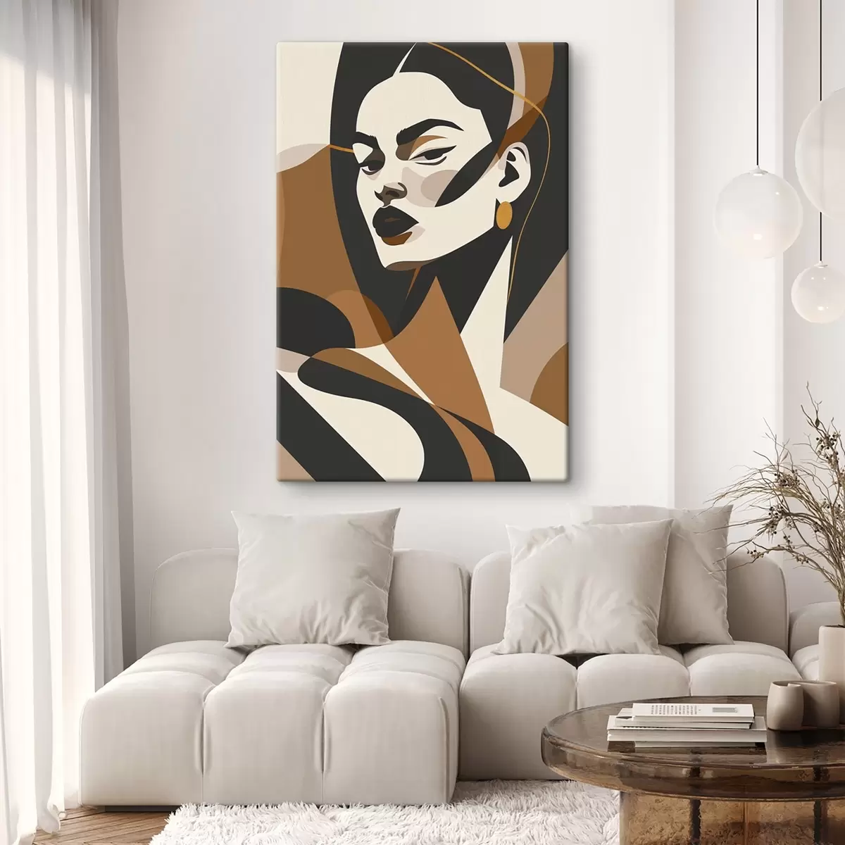 carta da parati Ritratto astratto di donna nr. s46905