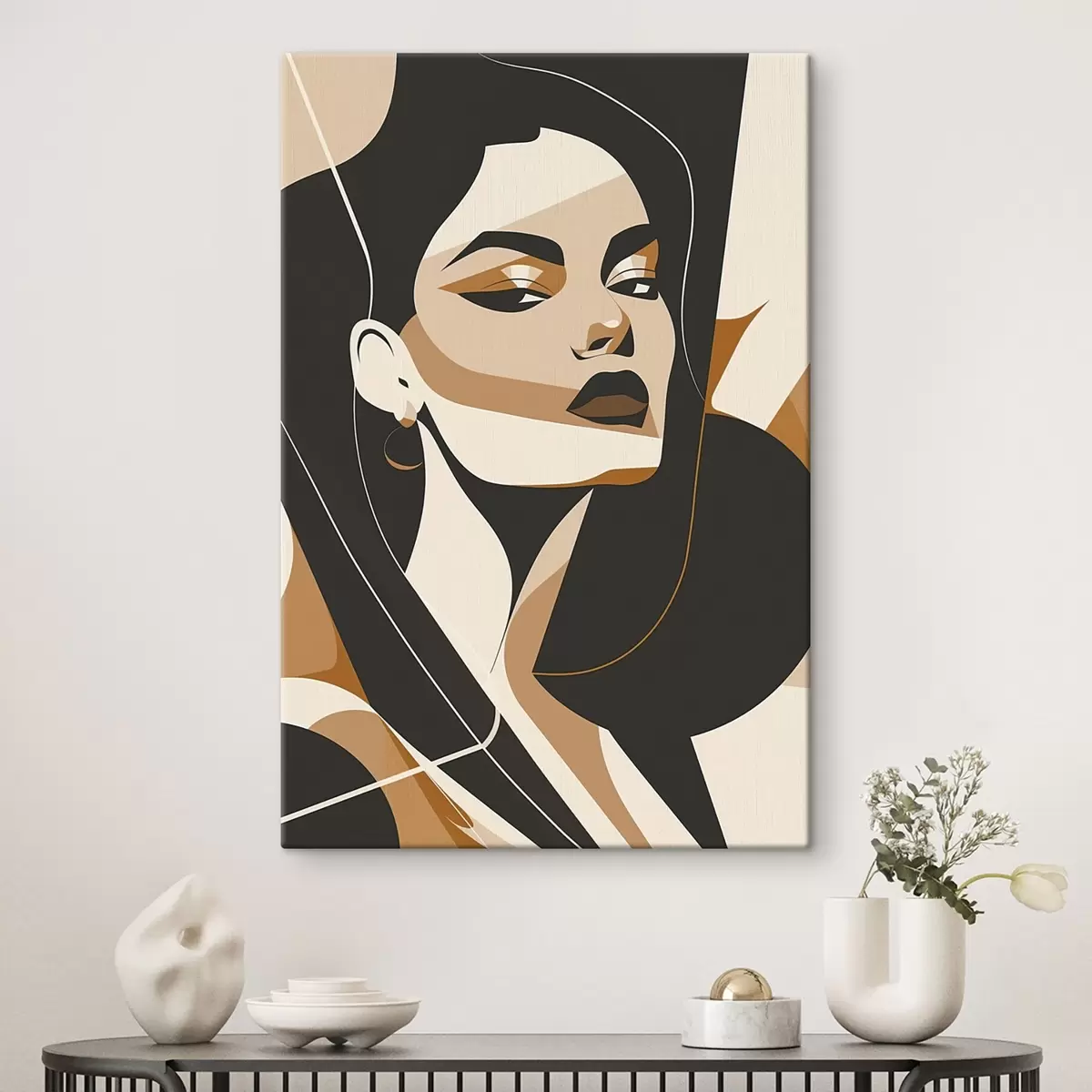 carta da parati Ritratto astratto di donna nr. s46906