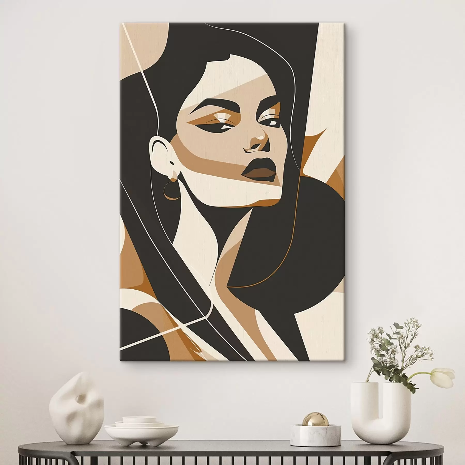 carta da parati Ritratto astratto di donna nr. s46906