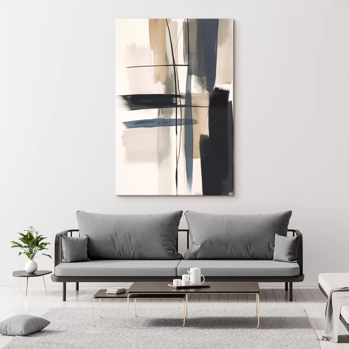 carta da parati Imitazione astratta della pennellata nr. s46907