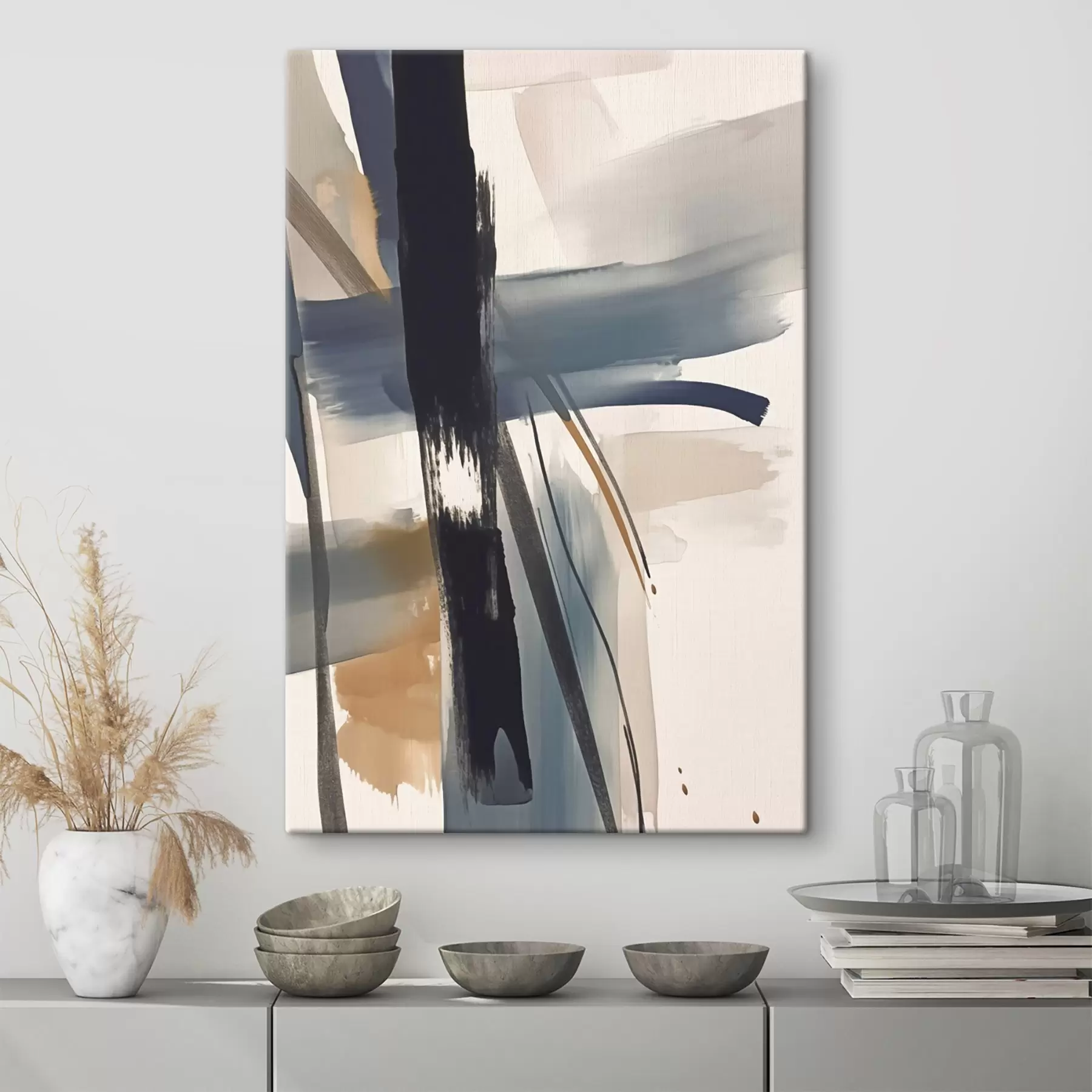 carta da parati Imitazione astratta della pennellata nr. s46908