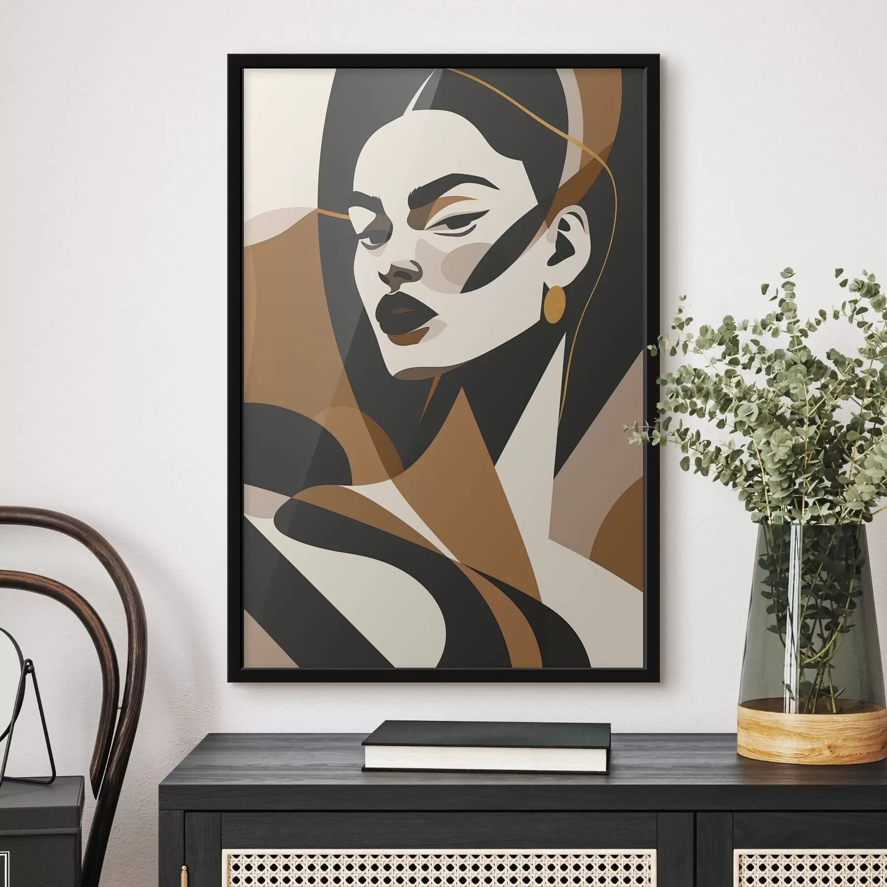 carta da parati Ritratto astratto di donna nr. f46905