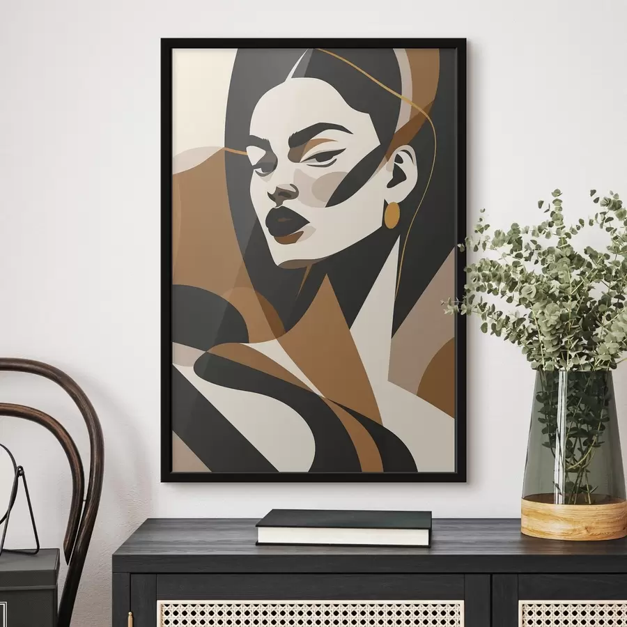 carta da parati Ritratto astratto di donna nr. f46905