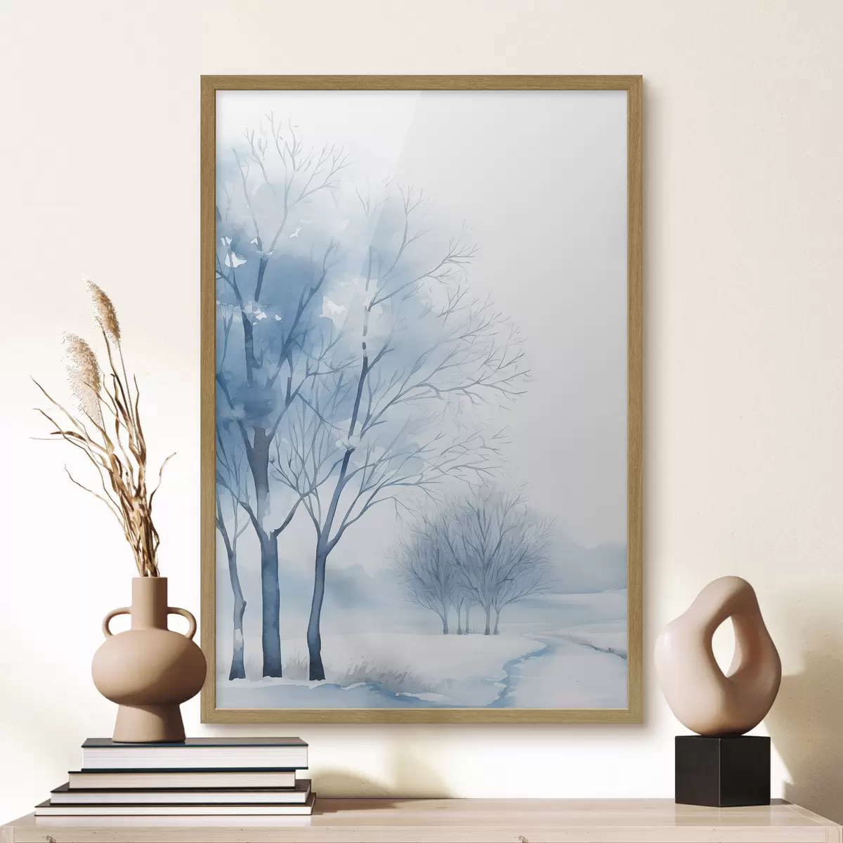 Poster Alberi innevati nella foresta f46965